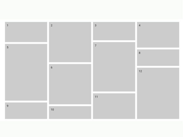 JavaScript Masonry Grid Layout