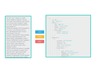 JavaScript JSON Formatter with Tree View