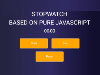 JavaScript Stopwatch with Milliseconds