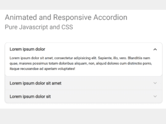 JavaScript Accordion with Smooth Transition
