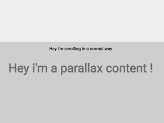 Simple Parallax Effect in JavaScript