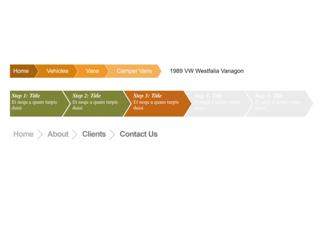 CSS Triangle Breadcrumbs Navigation