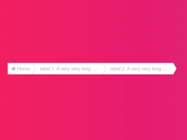 Responsive CSS Breadcrumb with Ellipsis Text