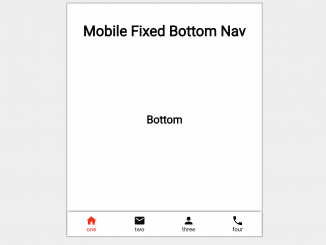 Mobile Bottom Navigation Bar HTML CSS