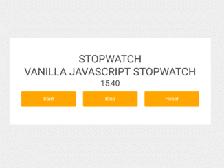 Vanilla JavaScript Stop Watch with Milliseconds