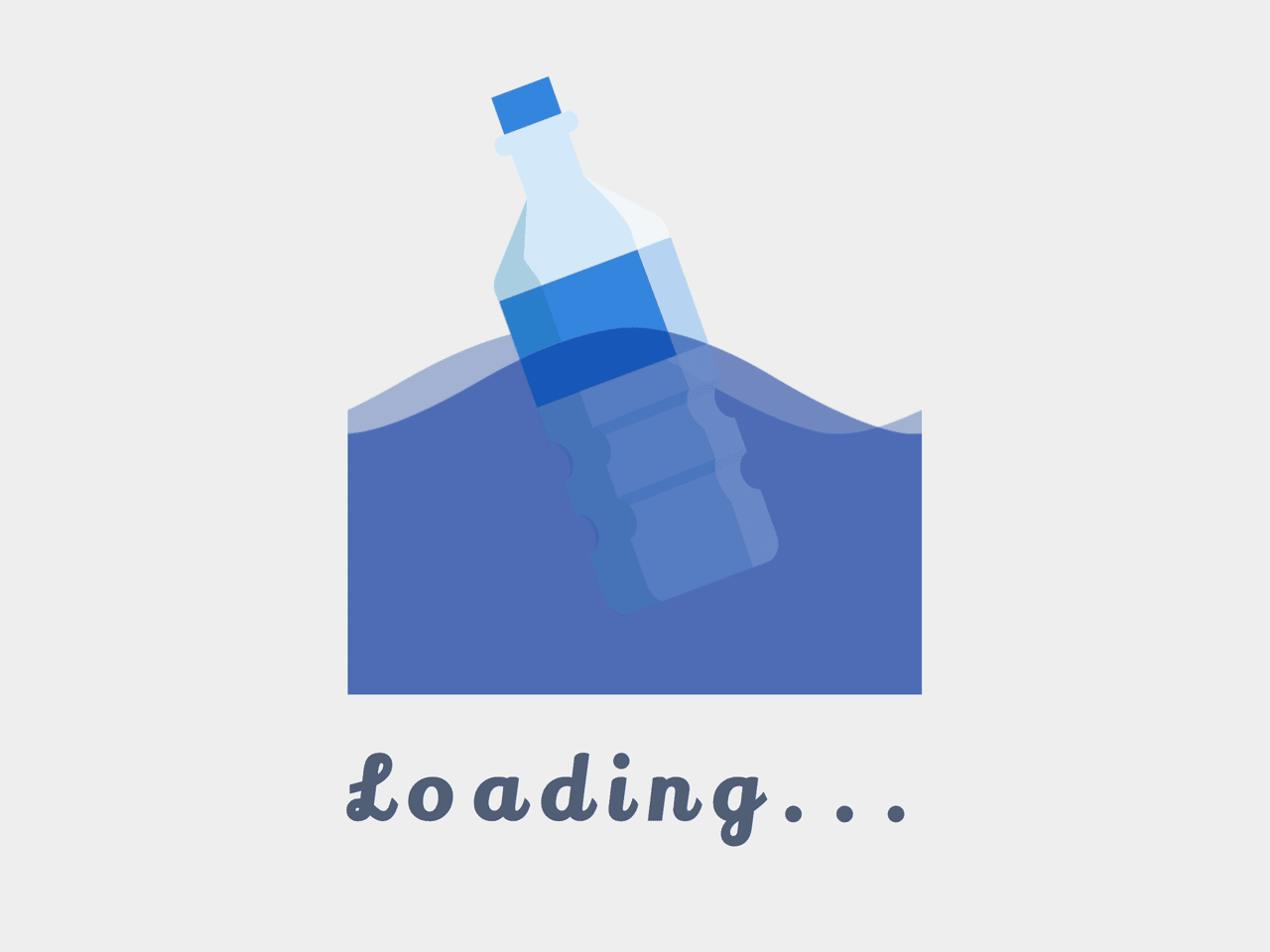 Floating Bottle on Water CSS Animation — CodeHim