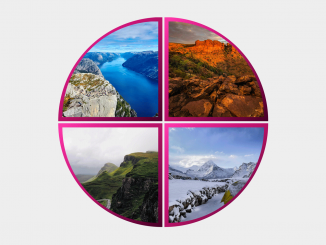 Quarter Circle Grid Gallery using CSS