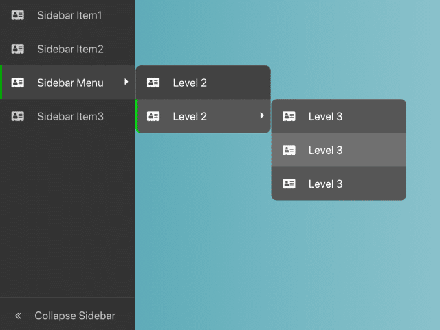 Bootstrap Collapsible Sidebar With Icons