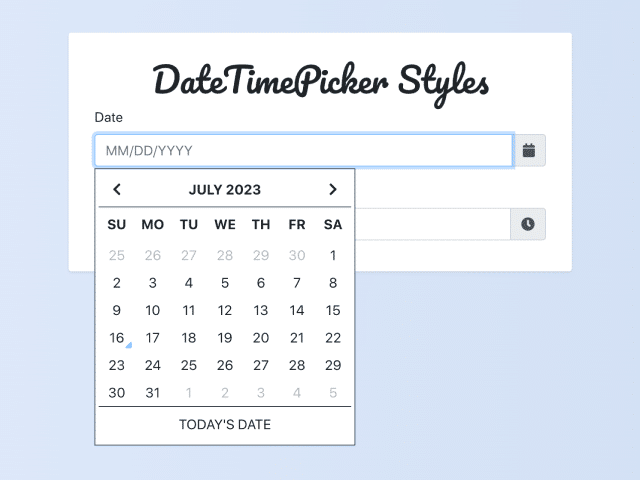 Bootstrap Date and Time Picker