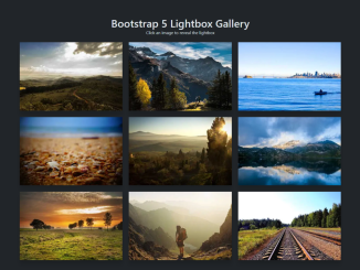 Bootstrap 5 Gallery With Lightbox
