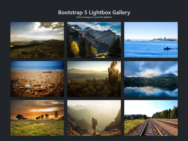 Bootstrap 5 Gallery With Lightbox
