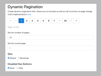Dynamic Pagination in JavaScript