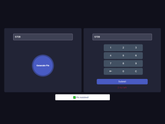 Generate 4 Digit Random Pin and Validate in JavaScript