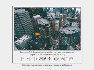 JavaScript Image Viewer with Zoom Pan Rotate and Flip