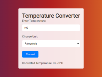 Simple Temperature Converter in JavaScript