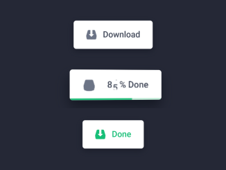 Animated Download Button with Progress Bar