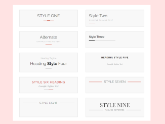 CSS Heading Styles Examples