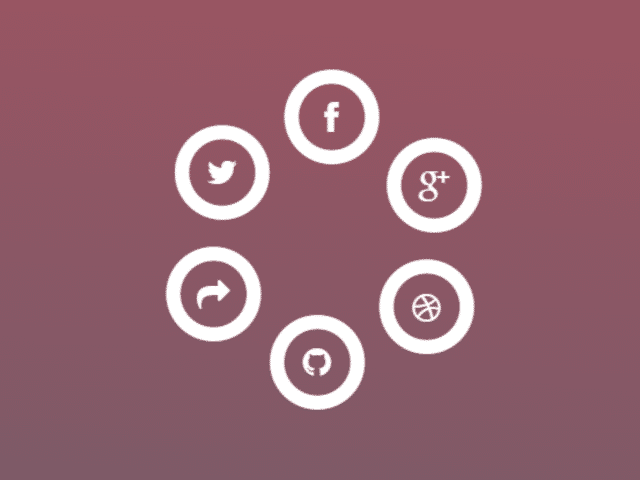 Circular Social Media Icons in CSS