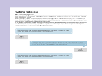 Customer Testimonials HTML CSS