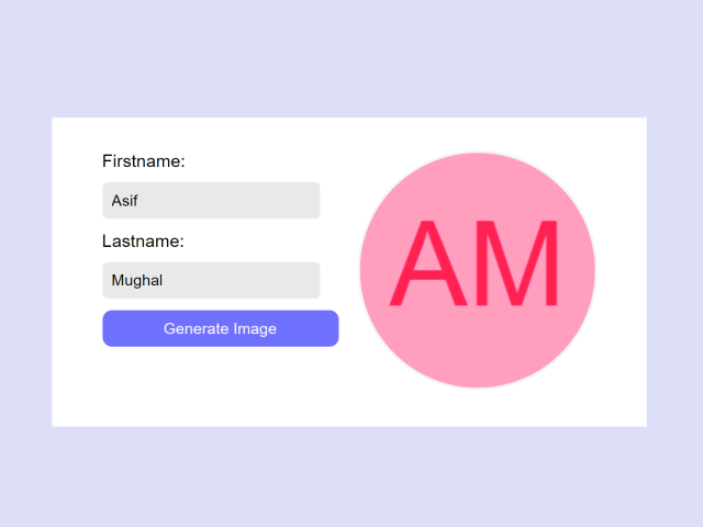 Generate Avatars with Initials From Name in JavaScript