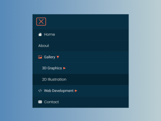 HTML Multilevel Accordion Navigation Menu