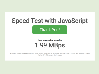 Internet Speed Test Using JavaScript
