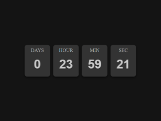 JavaScript Canvas Countdown Timer