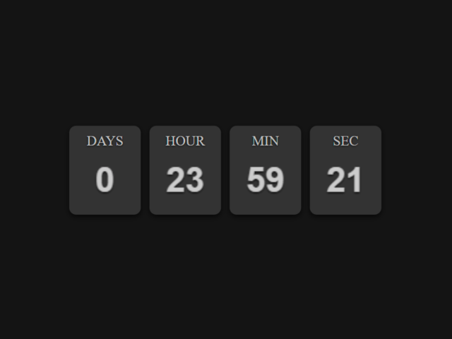 JavaScript Canvas Countdown Timer