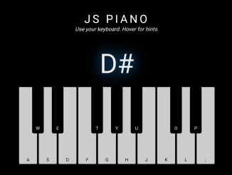 JavaScript Piano Keyboard App