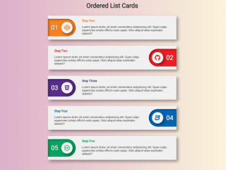 Ordered List Cards HTML CSS