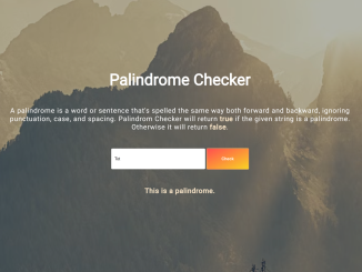 Palindrome Checker In JavaScript