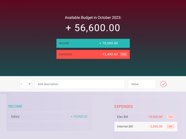 Simple Budget Calculator in JavaScript