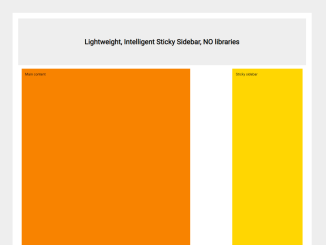 Sticky Sidebar on Scroll JavaScript