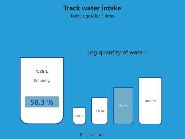 Water Intake Calculator in JavaScript