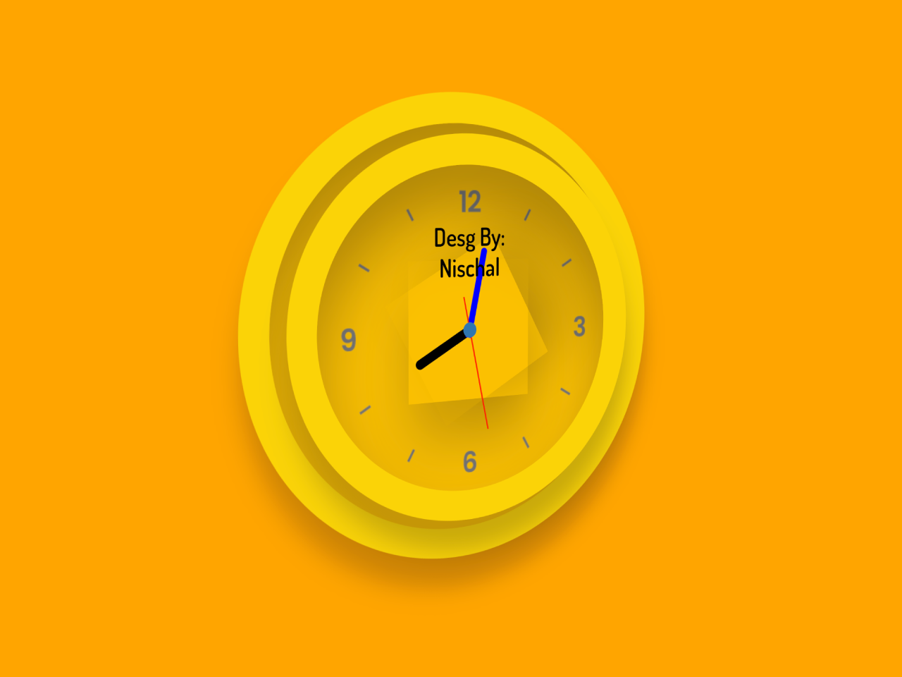 Beautiful 3D Analog Clock Widget In HTML