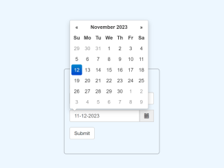 Bootstrap Datepicker Today Date Selected