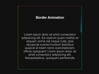 Border Animation using CSS with Infinite Loop