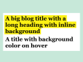 CSS Background Color Only Behind Text