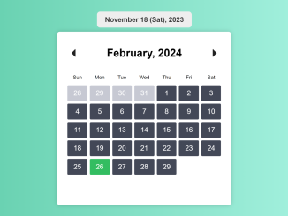 Custom Date Picker in JavaScript