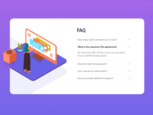 FAQ Page Design in Html with Source Code