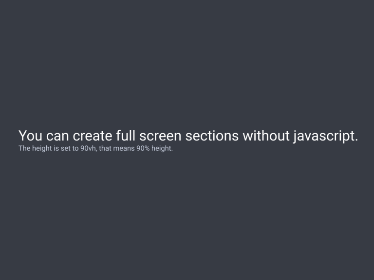 html css height full page