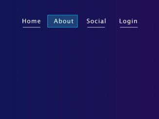 Horizontal Menu Bar in HTML with Hover Effect