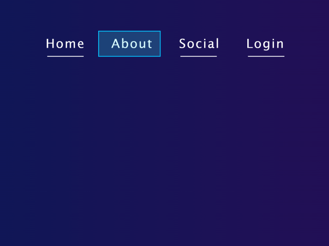 create horizontal menu bar in html