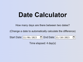 JavaScript Elapsed Time Between Two Dates