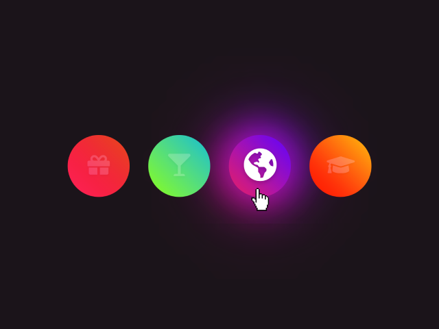 Linear Gradient Glowing Button CSS