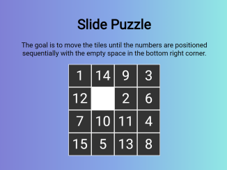 Sliding Puzzle Game in JavaScript