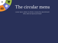 Top Fixed Circular Menu In HTML CSS