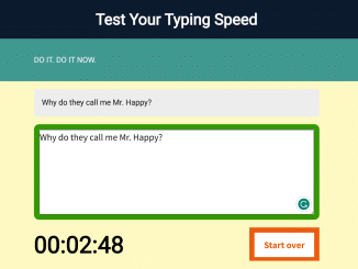 Typing Test Project in JavaScript