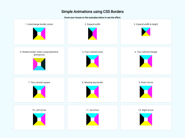 CSS Border Animation Examples