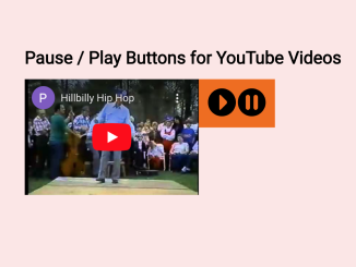 Custom Play/pause Button For Youtube Video